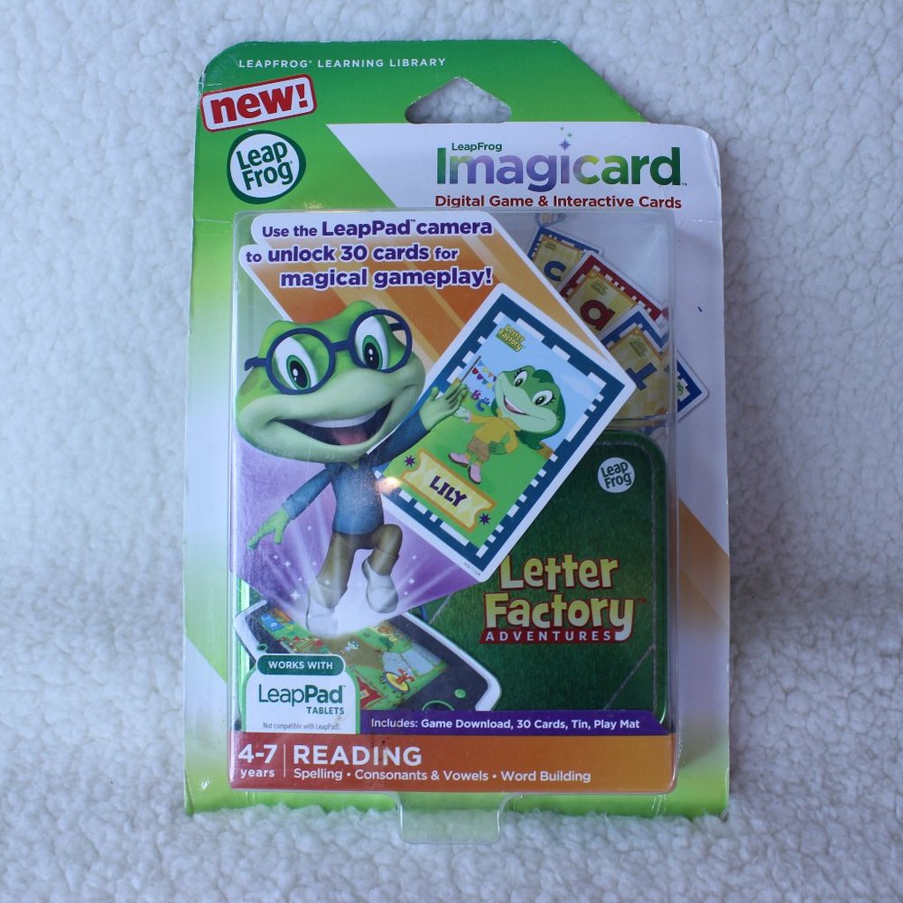 Leap Frog IMAGICARD LETTER FACTORY Digital Game Interactive‎ Cards 4-7 Years